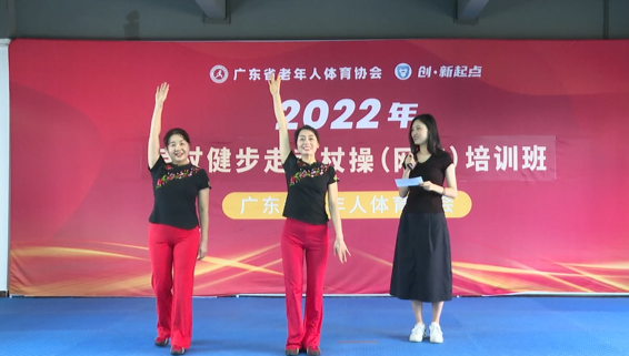 廣東舉辦老年人持杖健步走手杖操